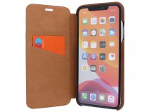 Graffi Oyster Folio Bruin Leer - iPhone 11 Pro hoesje