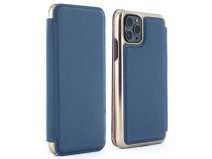 Greenwich Dogger Folio Midnight Blue/Gold - iPhone 11 Pro Hoesje Leer