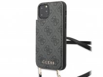 Guess 4G Crossbody Case Grijs - iPhone 11 Pro hoesje
