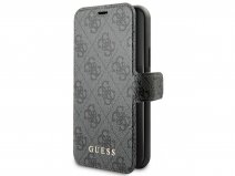 Guess Monogram Bookcase Grijs - iPhone 11 Pro hoesje