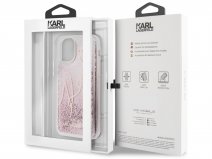 Karl Lagerfeld Signature Liquid Case Rosé - iPhone 11 Pro hoesje