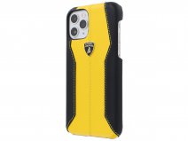 Lamborghini Leather Case Geel - iPhone 11 Pro hoesje