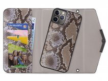 Mobilize Elegant Magnet Clutch Beige Snake - iPhone 11 Pro hoesje