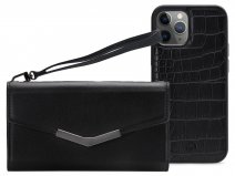 Mobilize Elegant Magnet Clutch Black Croco - iPhone 11 Pro hoesje