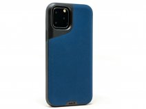 Mous Contour Leather Case Blauw - iPhone 11 Pro hoesje