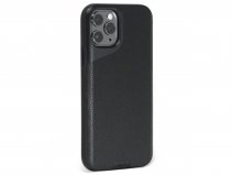 Mous Contour Leather Case Zwart - iPhone 11 Pro hoesje