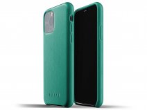 Mujjo Full Leather Case Alpine Groen Leer - iPhone 11 Pro Hoesje
