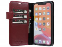 Pierre Cardin Bookcase Rood Leer - iPhone 12/12 Pro hoesje
