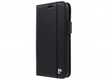 Pierre Cardin Bookcase Zwart Leer - iPhone 12/12 Pro hoesje