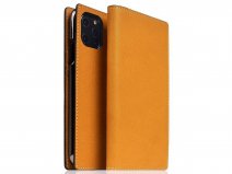 SLG Design D6 Minerva Bookcase Tan - iPhone 11 Pro hoesje