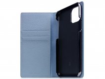 SLG Design D8 Folio Leer Powder Blue - iPhone 11 Pro hoesje