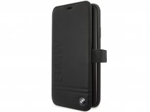 BMW Signature Bookcase Zwart Leer - iPhone 11 Pro Max hoesje