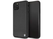 BMW Perforated Case Zwart Leer - iPhone 11 Pro Max hoesje