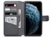 CaseBoutique Leather Wallet Grijs Leer - iPhone 11 Pro Max hoesje