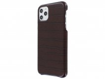 Graffi Cover Croco Bruin Leer - iPhone 11 Pro Max hoesje