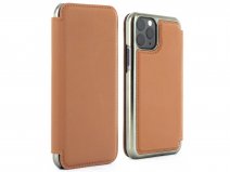 Greenwich Blake Folio Saddle/Gunmetal - iPhone 11 Pro Max Hoesje Leer