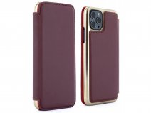 Greenwich Dogger Folio Oxblood/Gold - iPhone 11 Pro Max Hoesje Leer