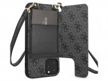 Guess 4G Crossbody Case Grijs - iPhone 11 Pro Max hoesje