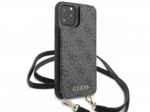 Guess 4G Crossbody Case Grijs - iPhone 11 Pro Max hoesje