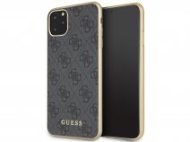 Guess Monogram Hard Case Grijs - iPhone 11 Pro Max hoesje
