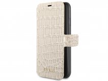 Guess Croco Bookcase Beige - iPhone 11 Pro Max hoesje