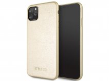 Guess Iridescent Hard Case Goud - iPhone 11 Pro Max hoesje