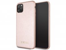 Guess Iridescent Hard Case Rosé - iPhone 11 Pro Max hoesje