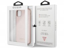 Guess Iridescent Hard Case Rosé - iPhone 11 Pro Max hoesje