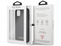 Guess Iridescent Hard Case Zwart - iPhone 11 Pro Max hoesje