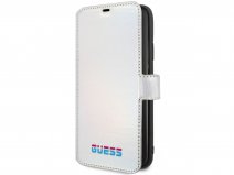 Guess Metallic Bookcase Zilver - iPhone 11 Pro Max hoesje