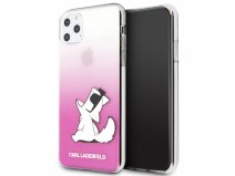 Karl Lagerfeld Fun Choupette Case Roze - iPhone 11 Pro Max hoesje