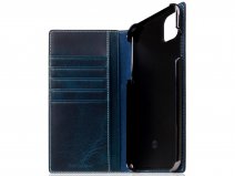 SLG Design D7 Italian Wax Leer Blauw - iPhone 11 Pro Max hoesje