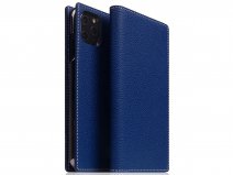 SLG Design D8 Folio Leer Navy Blue - iPhone 11 Pro Max hoesje