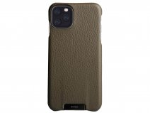 Vaja Grip Leather Case Groen - iPhone 11 Pro Max Hoesje Leer
