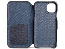 Vaja Folio Case Donkerblauw - iPhone 11 Pro Max Hoesje Leer