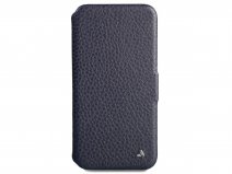 Vaja Folio Case Donkerblauw - iPhone 11 Pro Max Hoesje Leer