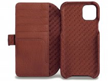 Vaja Wallet Agenda Case Tan - iPhone 11 Pro Max Hoesje Leer