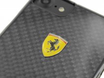 Ferrari Carbon Fiber Case - iPhone 8+/7+/6+ Hoesje