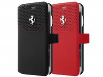 Ferrari Lusso Bookcase - iPhone SE / 8 / 7 hoesje Echt Leer