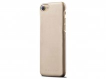 Mujjo Leather Case Champagne - Leren iPhone SE / 8 / 7 hoesje