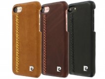 Pierre Cardin Stitches Case - Leren iPhone SE / 8 / 7 hoesje