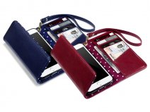 Covert PolkaDot Trifold Wallet Case - iPhone 8/7 hoesje