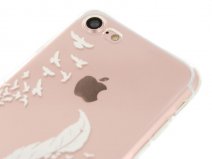 Crystal TPU Case Feathers - iPhone 7 hoesje