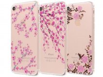 Blossom Series Crystal TPU Case - iPhone SE / 8 / 7 hoesje