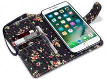 CaseBoutique Flower Bookcase - iPhone 8 Plus/7 Plus hoesje
