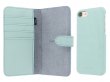 Agna Magneat 2in1 Case Mint Leer - iPhone SE / 8 / 7 hoesje