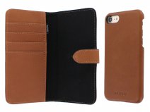 Agna Magneat 2in1 Case Cognac Leer - iPhone SE / 8 / 7 hoesje