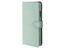 Agna Magneat 2in1 Case Mint Leer - iPhone SE / 8 / 7 hoesje