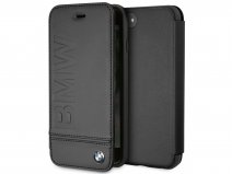 BMW Logo Bookcase Zwart - Leren iPhone SE / 8 / 7 / 6(s) hoesje