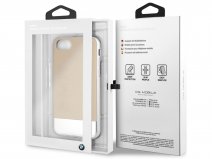 BMW Leather Alu Case Beige - Leren iPhone SE / 8 / 7 / 6(s) hoesje